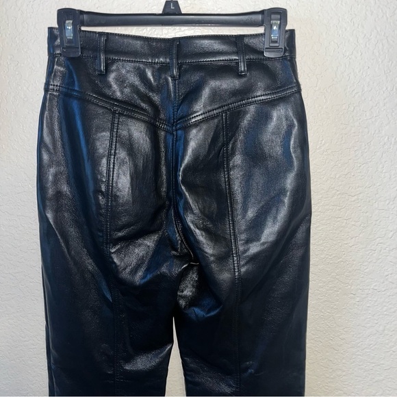 Aritzia Wilfred Black Leather Pants Size 2 - Picture 7 of 10